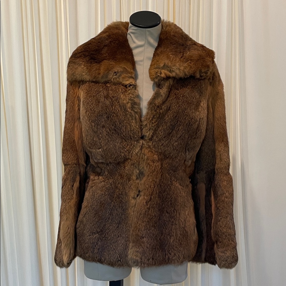 Luxurious Brown 100% Fur Coat